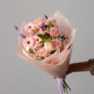 Gerbera and carnations flower bouquet