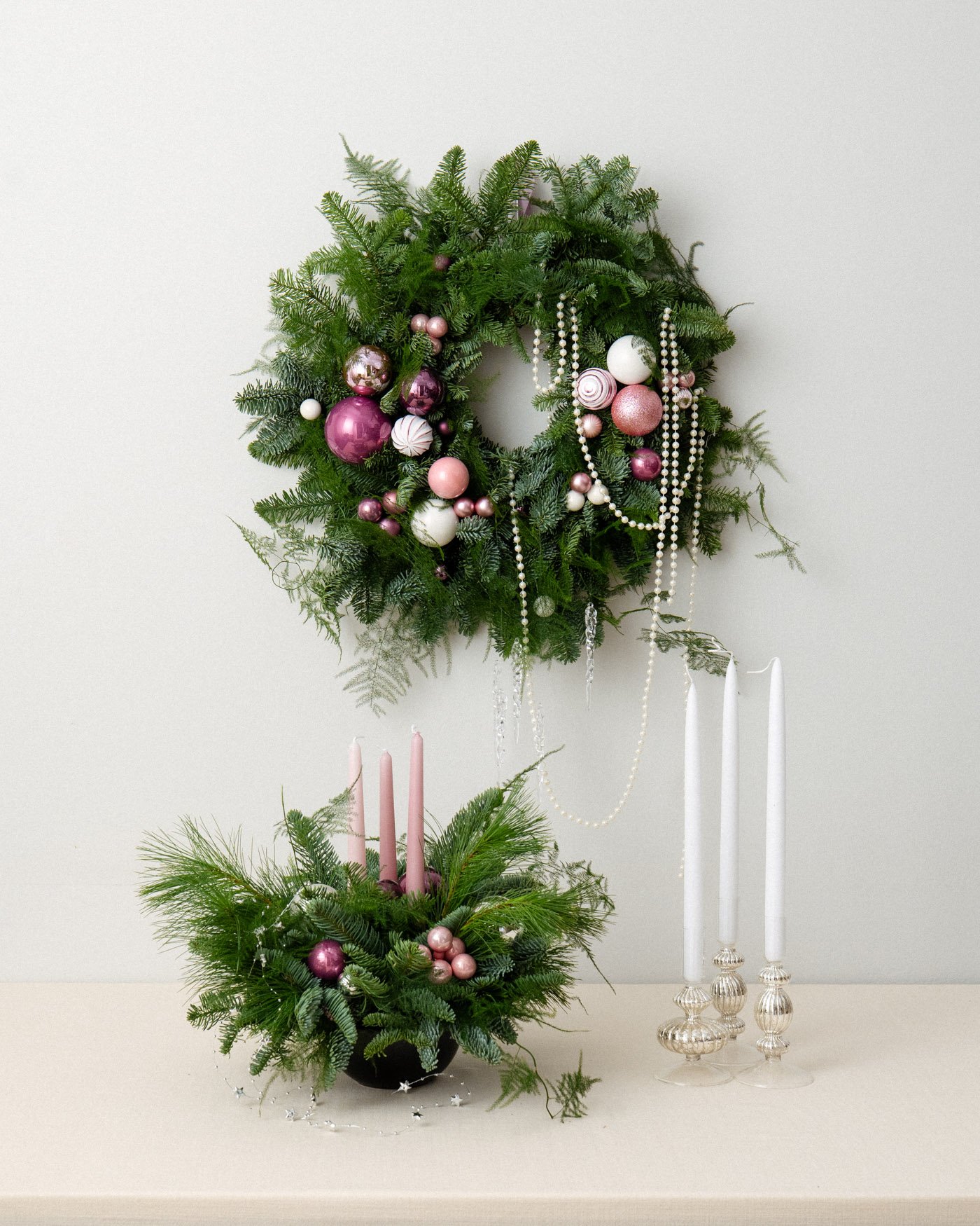 Christmas Set (Pink & Lilac & Silver)